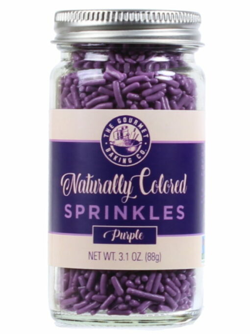 All Natural Purple Sprinkles Round