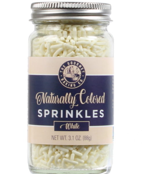 All Natural White Sprinkles Round
