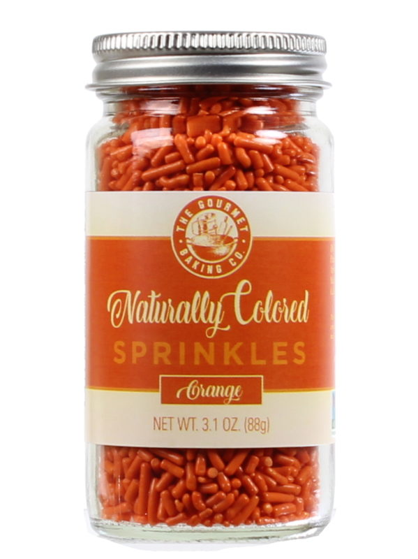 Naturally Colored Orange Sprinkles Pepper Creek Farms