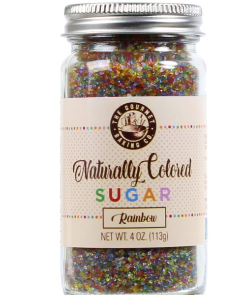 All Natural Rainbow Sugar Round