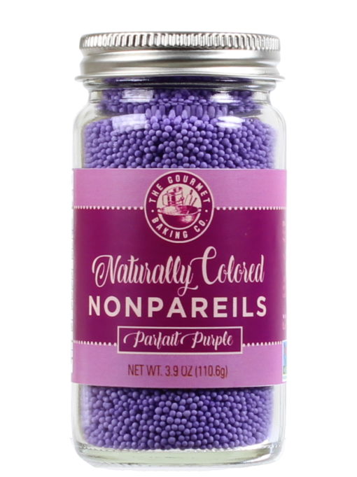 All Natural Purple Nonpareils Round