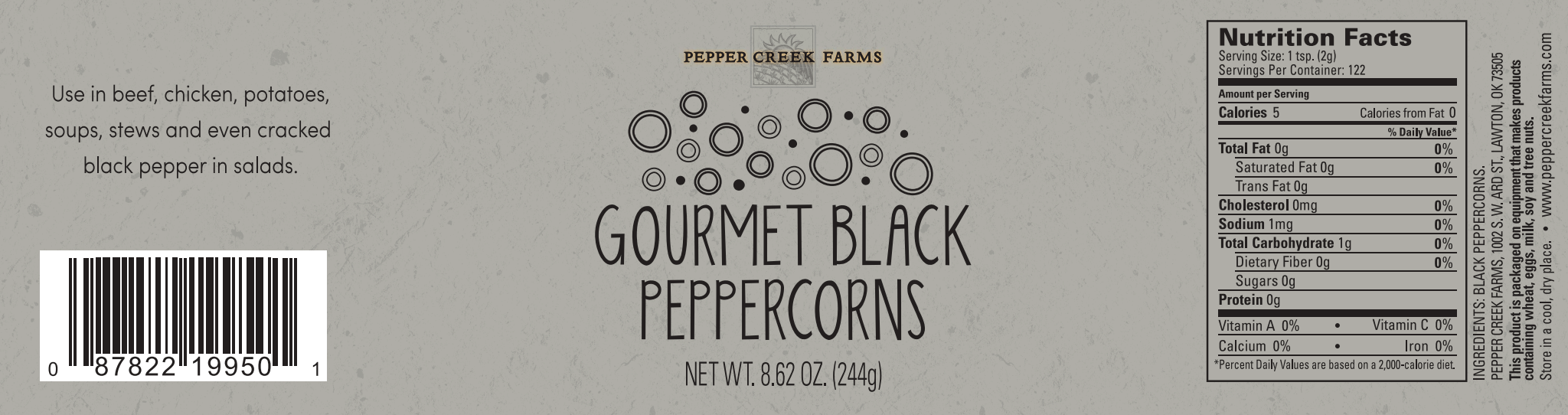 Black Pepper Pcf Stout Labels