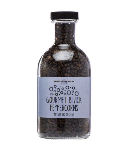 Black Peppercorns In Stout Jar