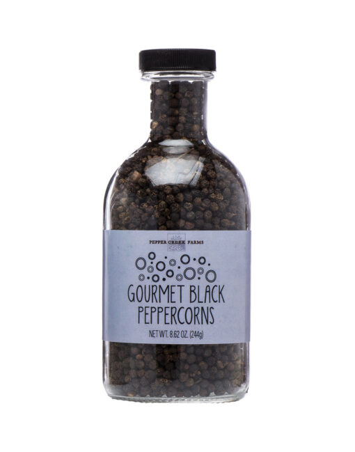Black Peppercorns In Stout Jar