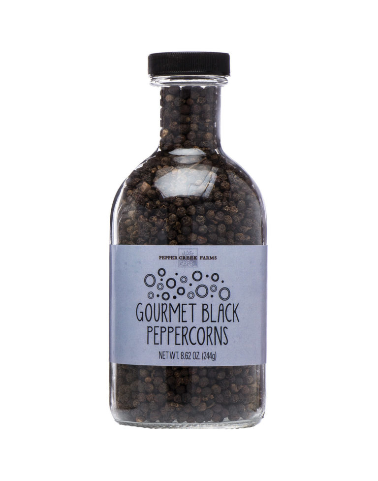 Gourmet Black Peppercorns in Stout Jars Pepper Creek Farms