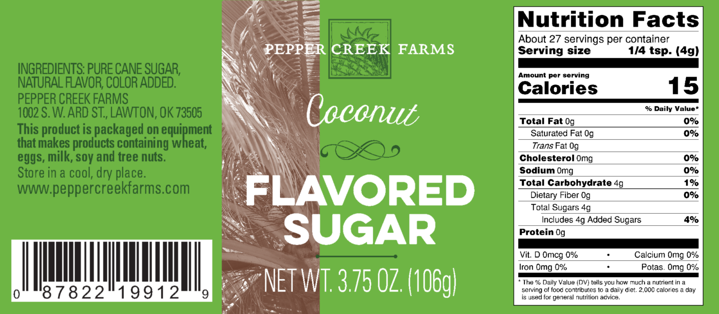Coconut Flavored Sugar