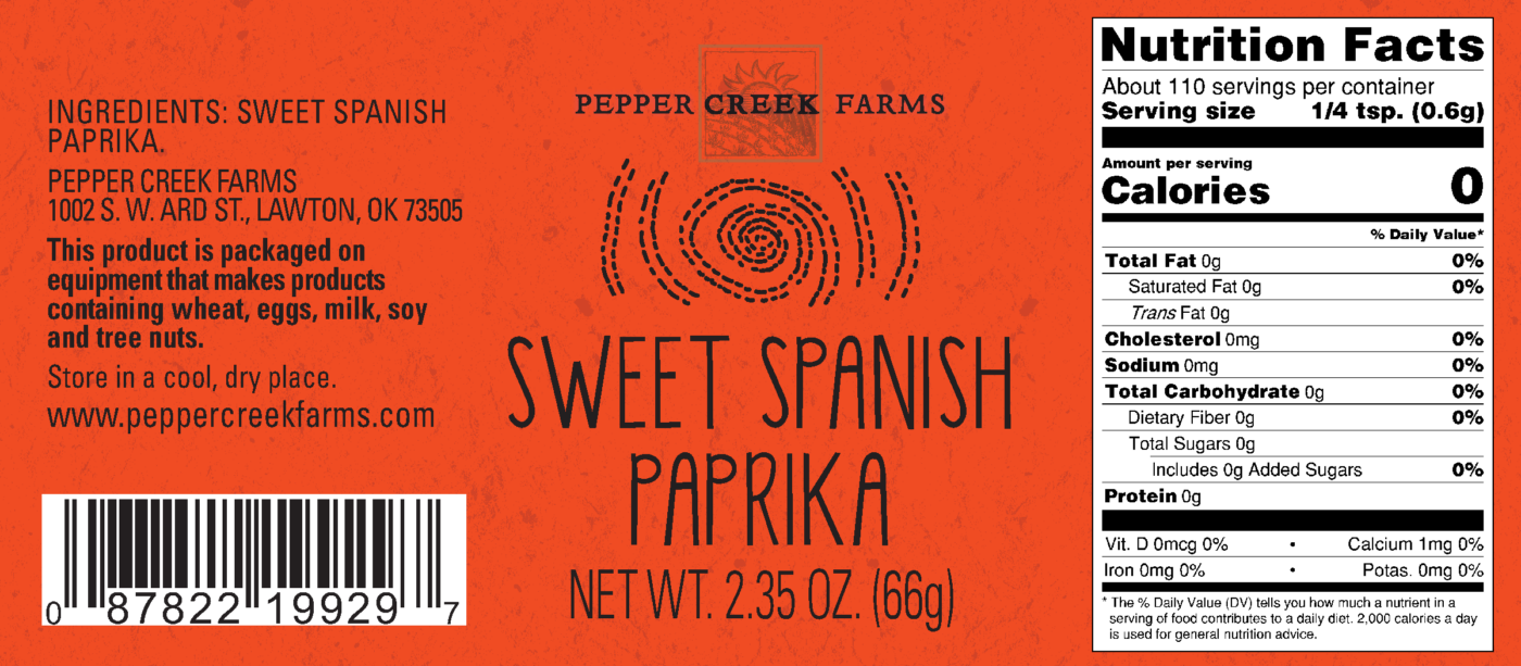 Coppertop Sweet Spanish Paprika