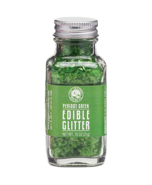 Green Peridot Edible Glitter