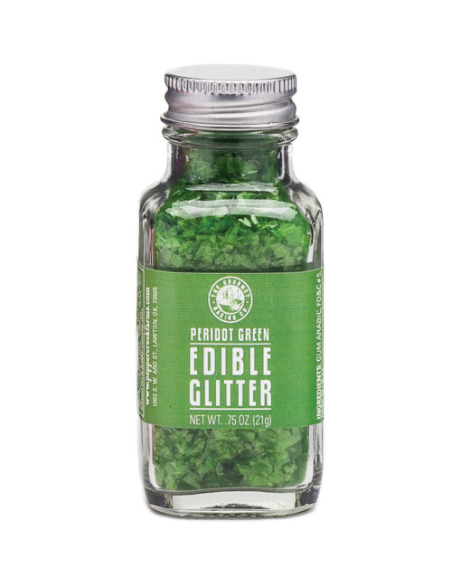 Green Peridot Edible Glitter