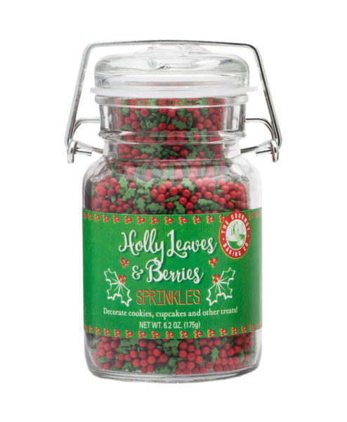 Holly Leaves And Berries Sprinkles