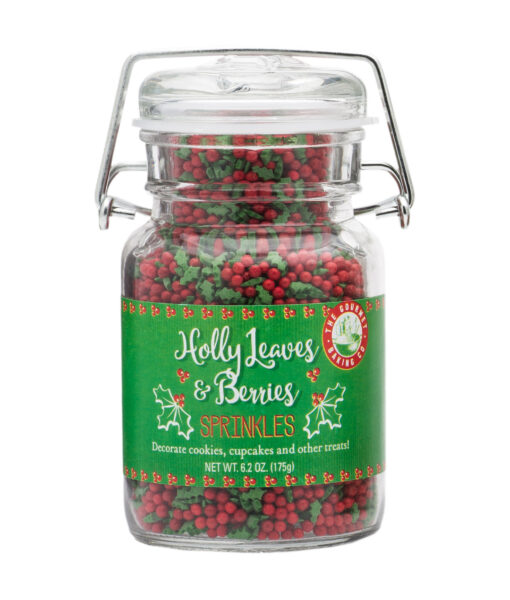 Holly Leaves And Berries Sprinkles