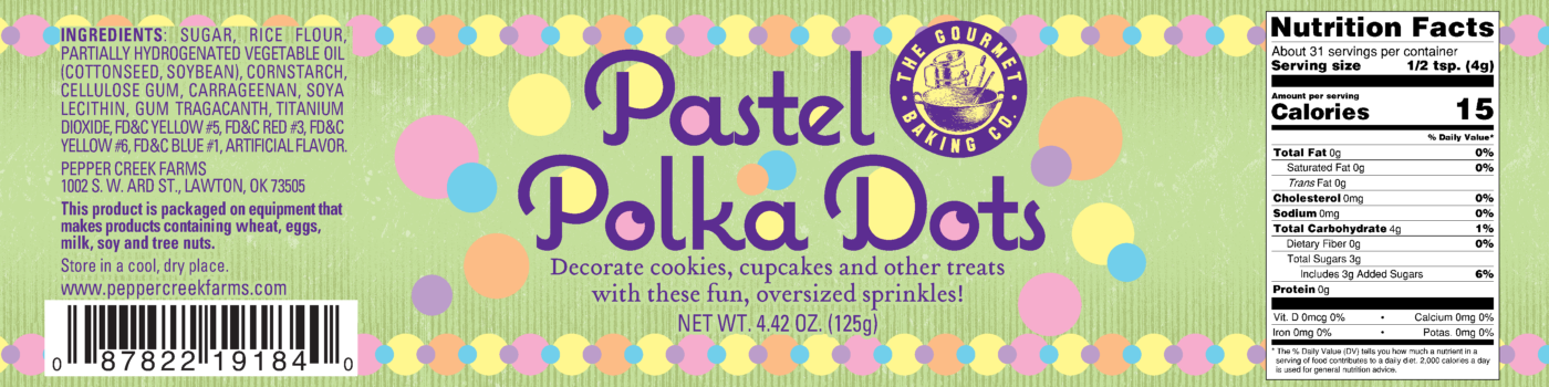 Md Of Pastel Polka Dots Sprinkles