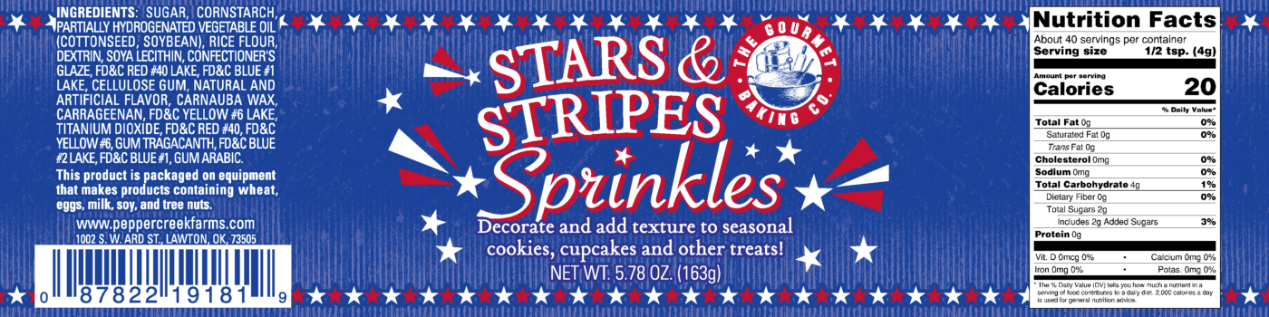 Md Of Stars Stripes Sprinkles