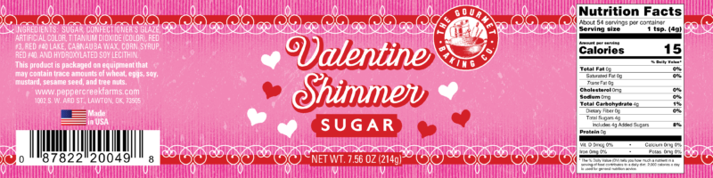 Md Of Valentine Shimmer Sugar
