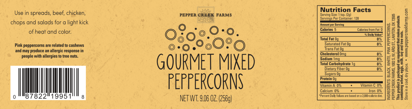 Mixed Pepper Pcf Stout Labels