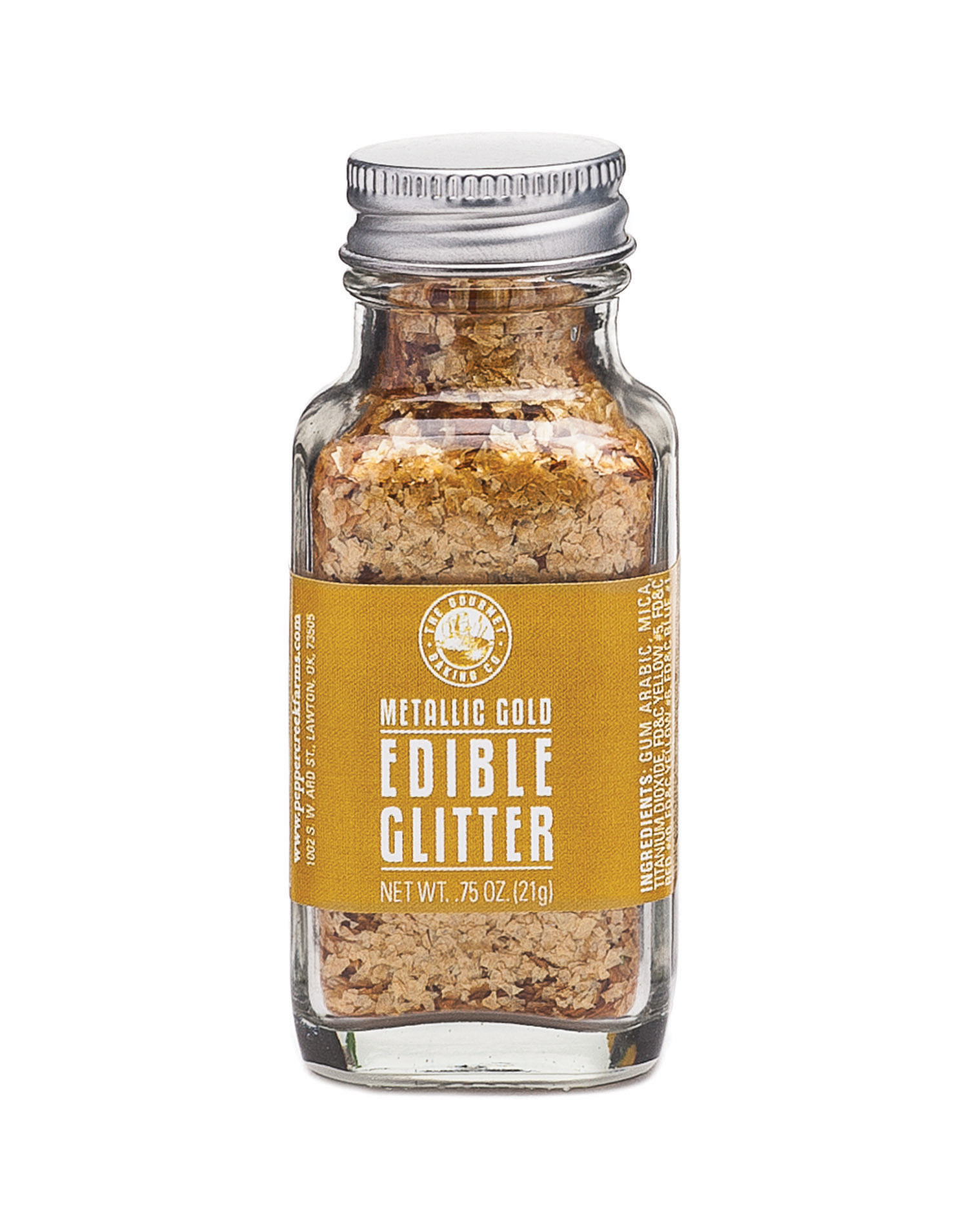 Edible Glitter - Metallic Gold - 1 oz.