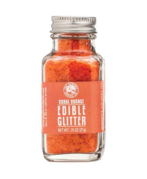 Orange Coral Edible Glitter