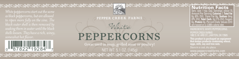 Pcf Med Of White Peppercorn