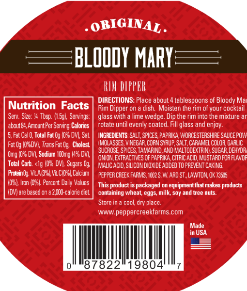 Pcf Bloody Mary Rimmer Mix Margarita Bottom Revised Weight