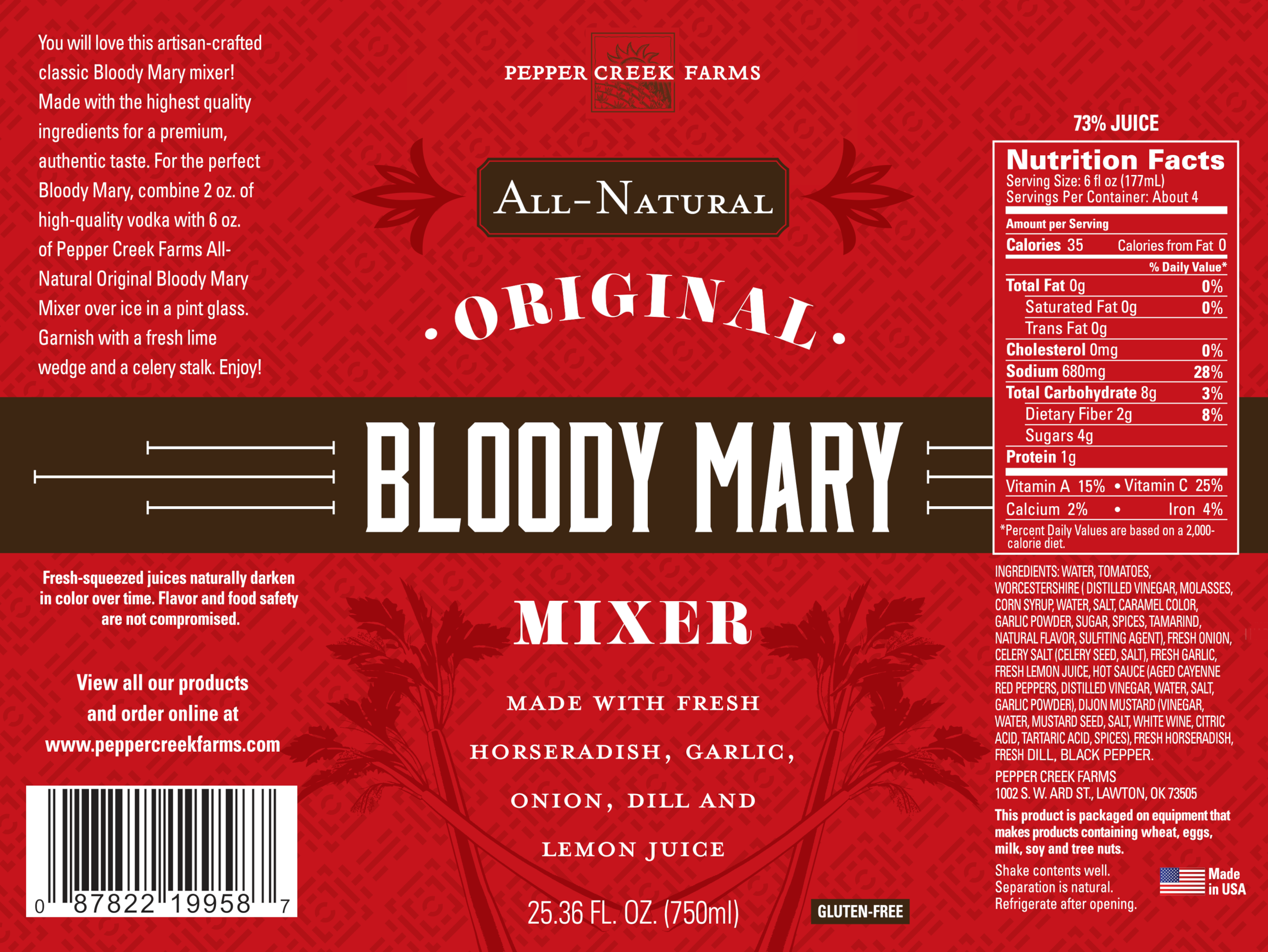 Pcf Drink Mixers Bloody Mary