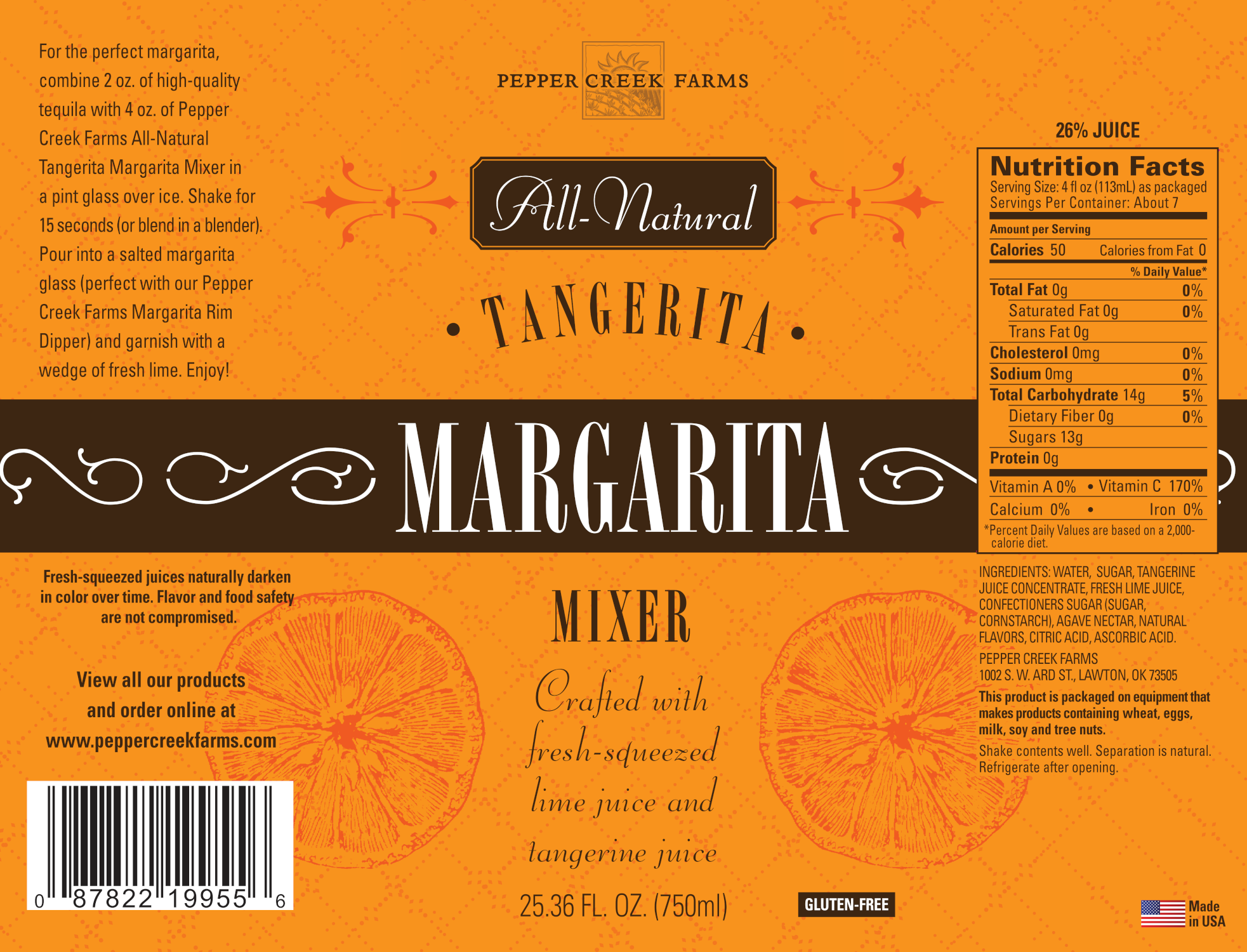 Pcf Drink Mixers Tangerita Margarita