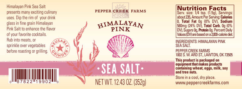 Pcf Grinder Himal Pink Salt Oz