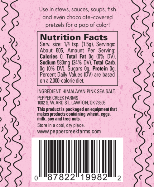 Pcf Pink Salt Lb Label Back