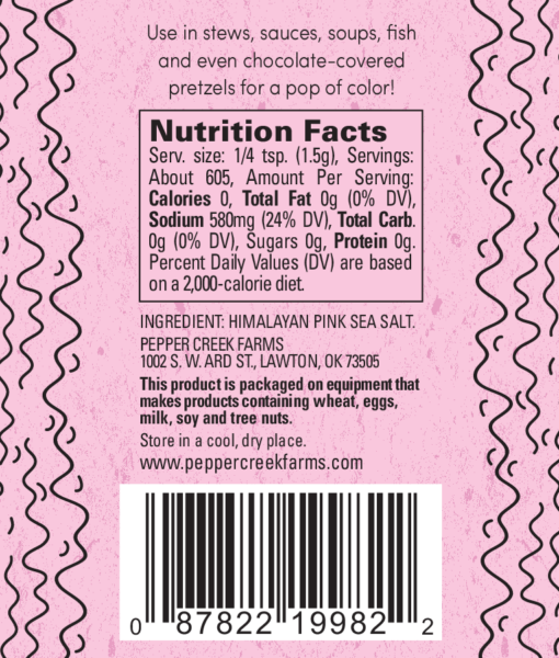 Pcf Pink Salt Lb Label Back