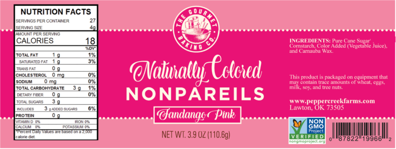 Pink New Round Naturally Colored Nonpareil Nongmo