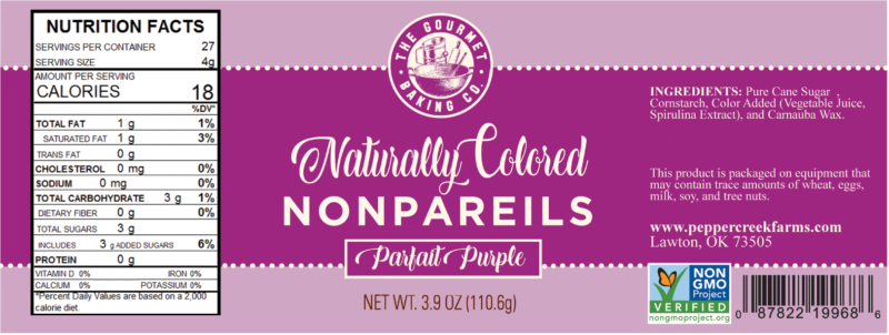 Purplenew Round Naturally Colored Nonpareil Nongmo