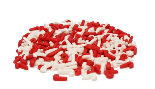 Red And White Candy Canes Sprinkles Bulk