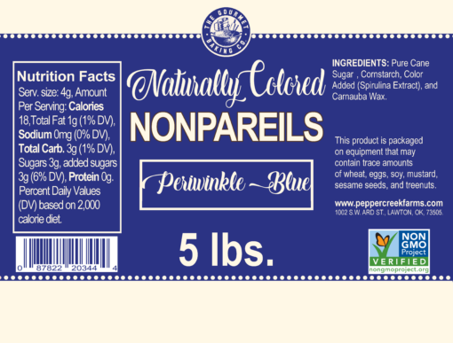 Revisednew Naturally Colored Non Gmo Blue Nonpareil Lb Shipping Labels