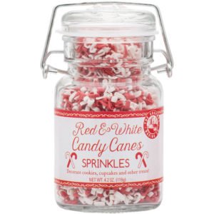 Red White Candy Cane Sprinkles