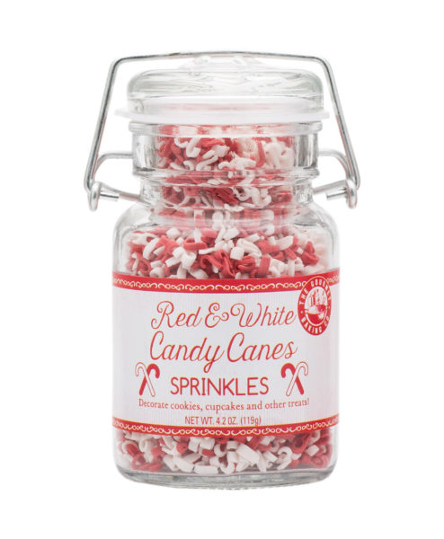 Red White Candy Cane Sprinkles