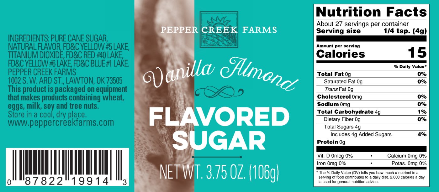 Vanilla Almond Flavored Sugar