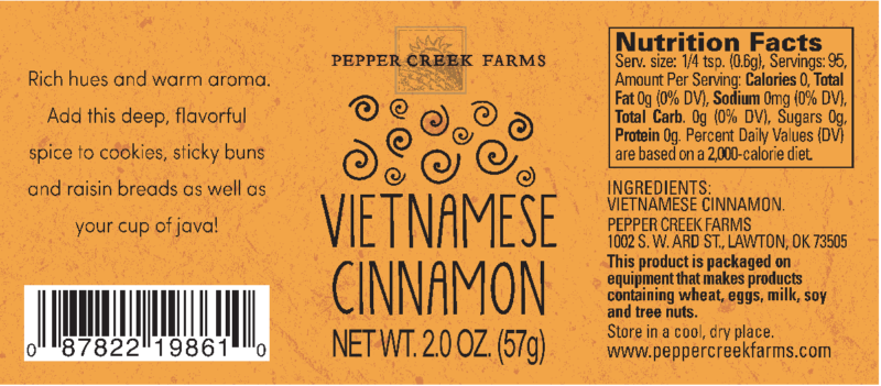 Vietnamese Cinnamon New Net Wt Pcf