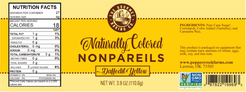 Yellownew Round Naturally Colored Nonpareil Nongmo