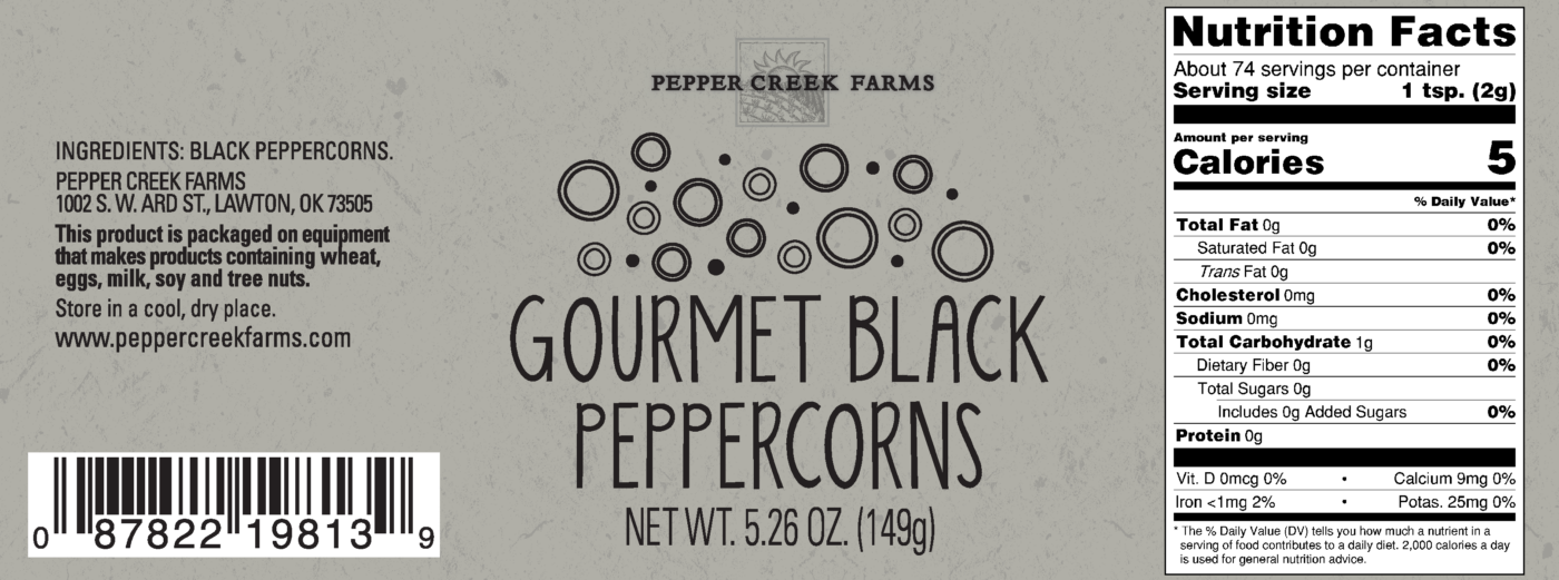 Z Coppertop Black Peppercorns