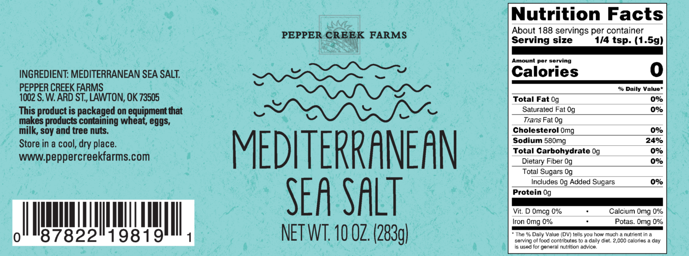 Z Coppertop Mediterranean Sea Salt