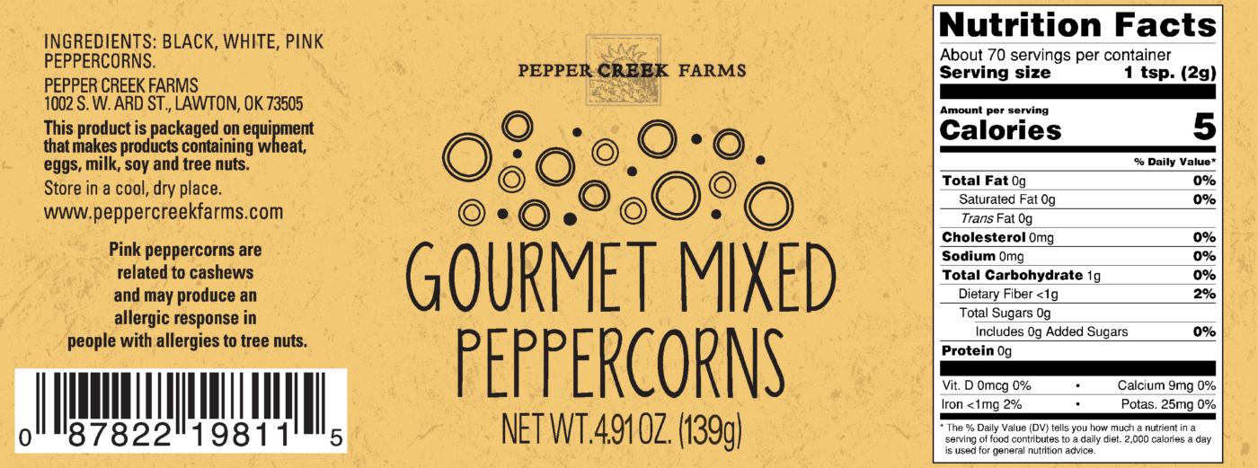Z Coppertop Mixed Peppercorns