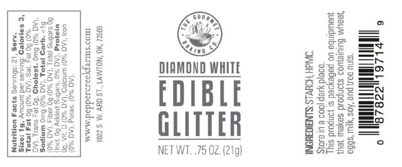 Z Diamond White Edible Glitter