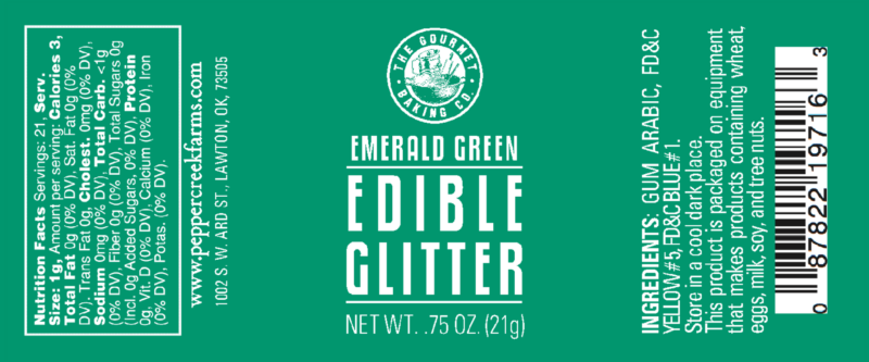 Z Emerald Green Edible Glitter
