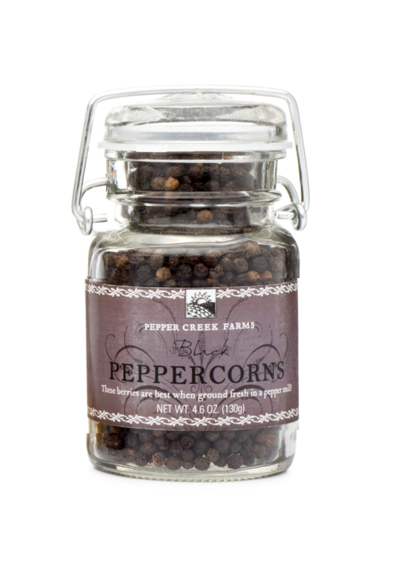 Black Peppercorns Pepper Creek Farms