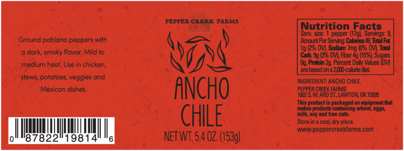 Z Copper Top Ancho Chile