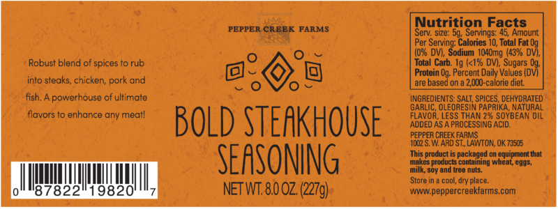 Z Copper Top Bold Steakhouse Seasoning