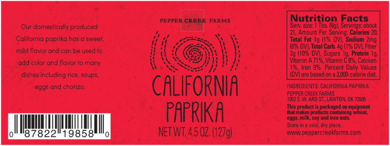 Z Copper Top California Paprika