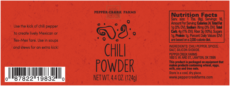 Z Copper Top Chili Powder