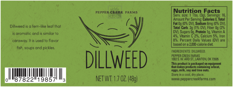 Z Copper Top Dillweed