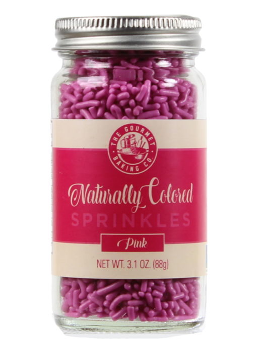 All Natural Pink Sprinkles Round