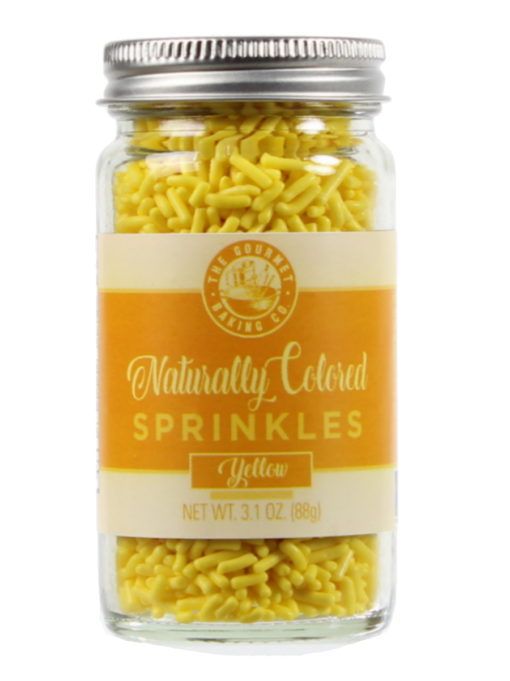 All Natural Yellow Sprinkles Round